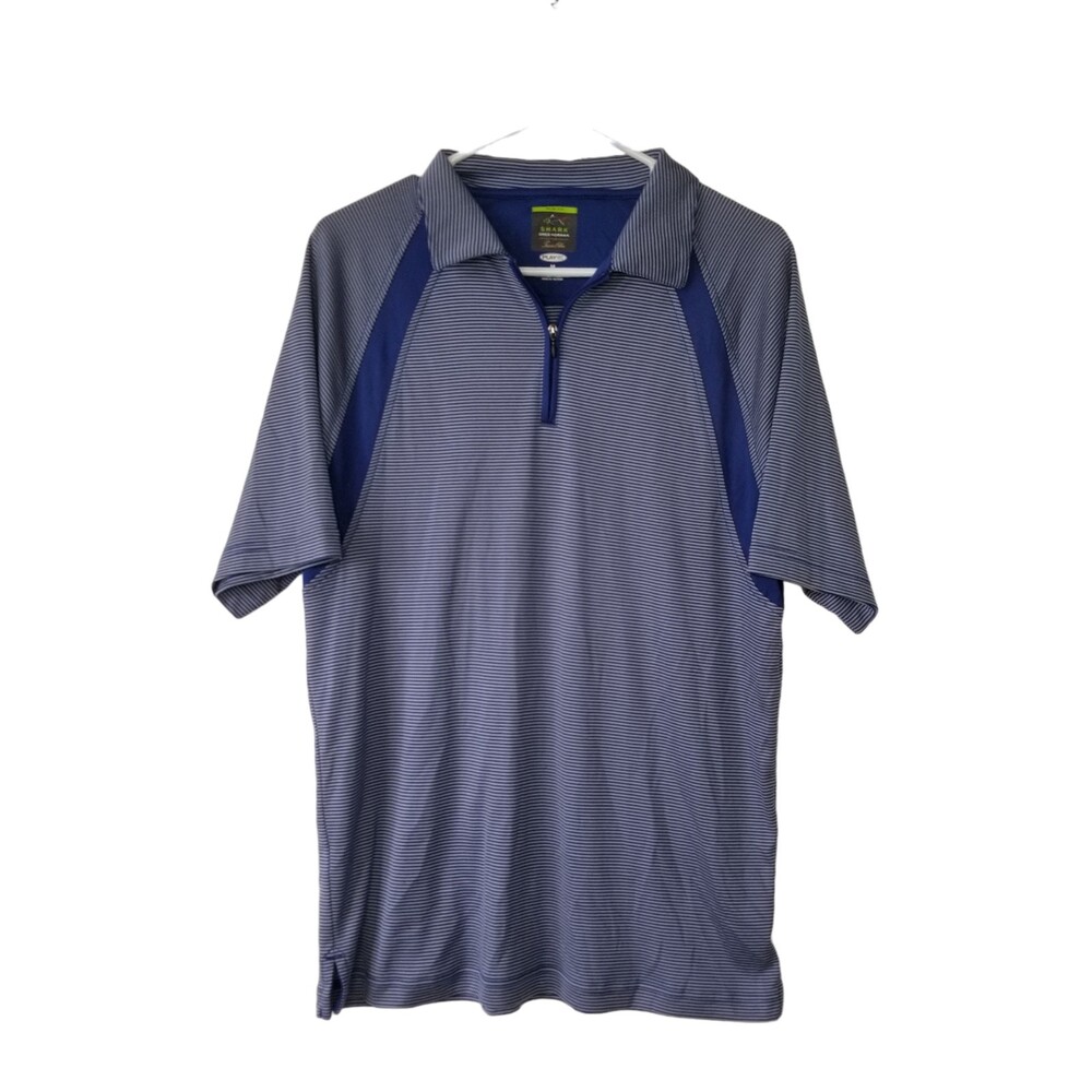 Greg Norman Shark Play Dry Golf Slim Fit Polo Shirt M